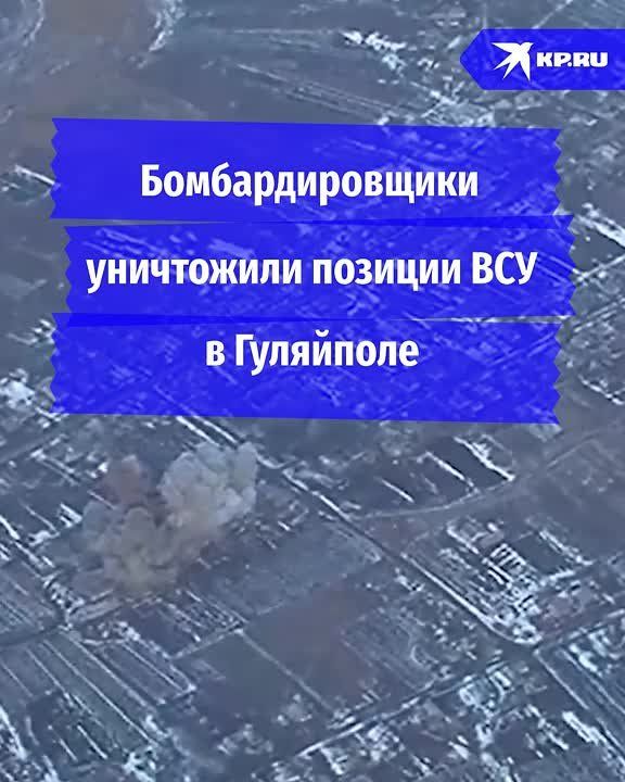 Су-34 нанесли удар по позициям ВСУ в Запорожской области