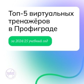 В течение 2024/25 учебного года школьники активно осваивали виртуальные тренажёры на платформе «Билет в будущее»
