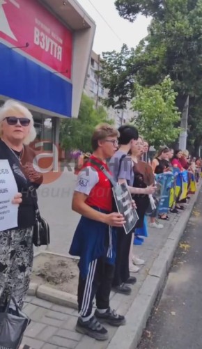 В Запорожье сегодня прошла акция в поддержку военнопленных