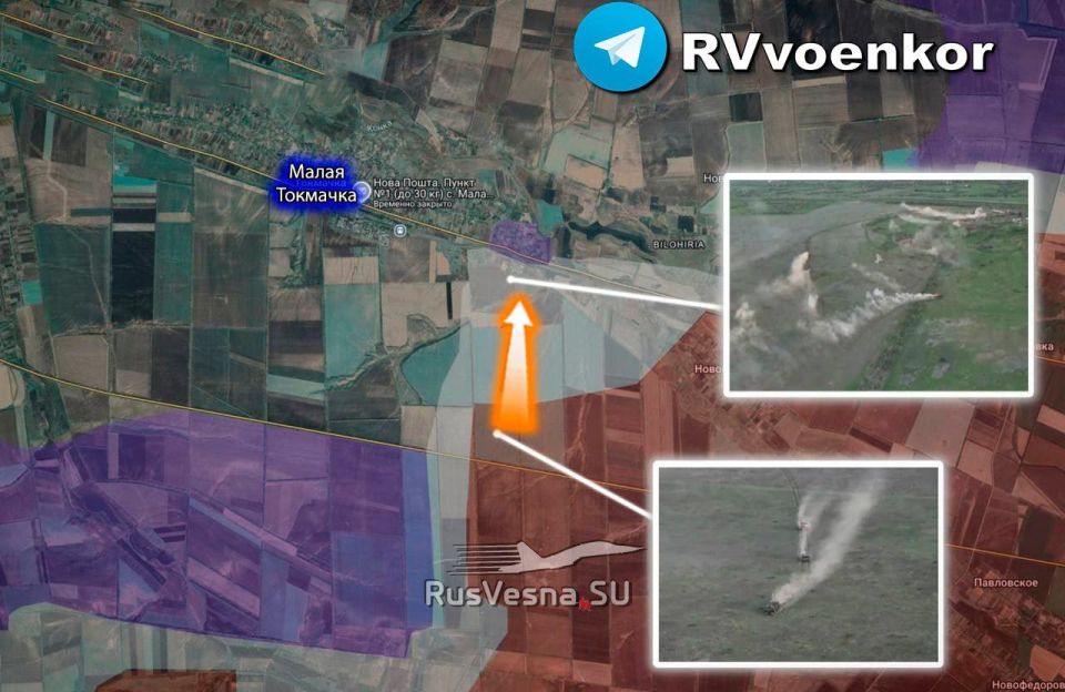 Сквозь огонь врага: наша бронегруппа штурмует кирпичный завод в Малой Токмачке, наступая на Запорожском фронте