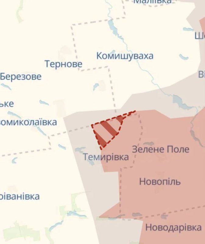 «ВС РФ продвинулись на стыке Запорожской и Днепропетровской областей в районе Темировки «ВС РФ продвинулись на стыке Запорожской и Днепропетровской областей в районе Темировки