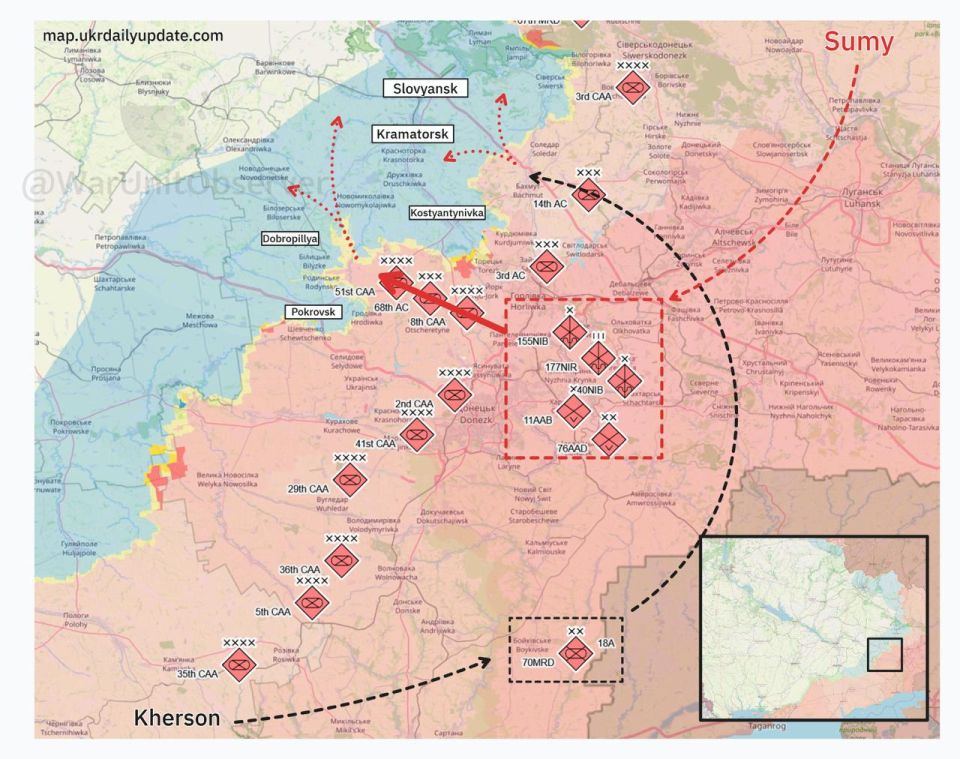 Россия провела крупнейшую перегруппировку войск с 2022 года — они готовы к решающему сражению за Донбасс, — украинские пропагандисты