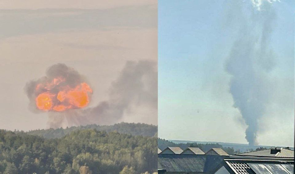 В Литве взорвался состав с газом