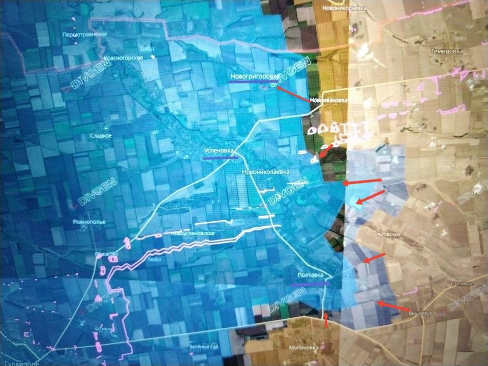 Юрий Котенок: Великомихайловское / Гуляйпольское (восточный фланг) направления Юрий Котенок: Великомихайловское / Гуляйпольское (восточный фланг) направления