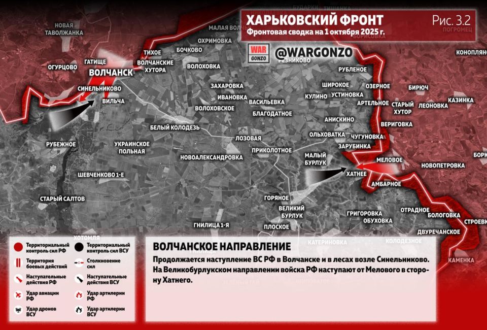 WarGonzo: Фронтовая сводка на утро 01.10.25 WarGonzo: Фронтовая сводка на утро 01.10.25