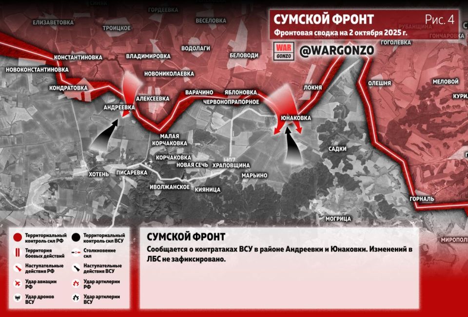 WarGonzo: Фронтовая сводка на утро 02.10.25 WarGonzo: Фронтовая сводка на утро 02.10.25