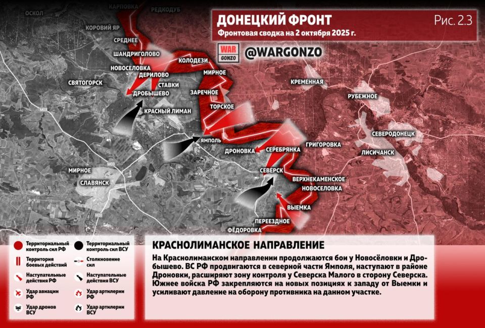 WarGonzo: Фронтовая сводка на утро 02.10.25 WarGonzo: Фронтовая сводка на утро 02.10.25