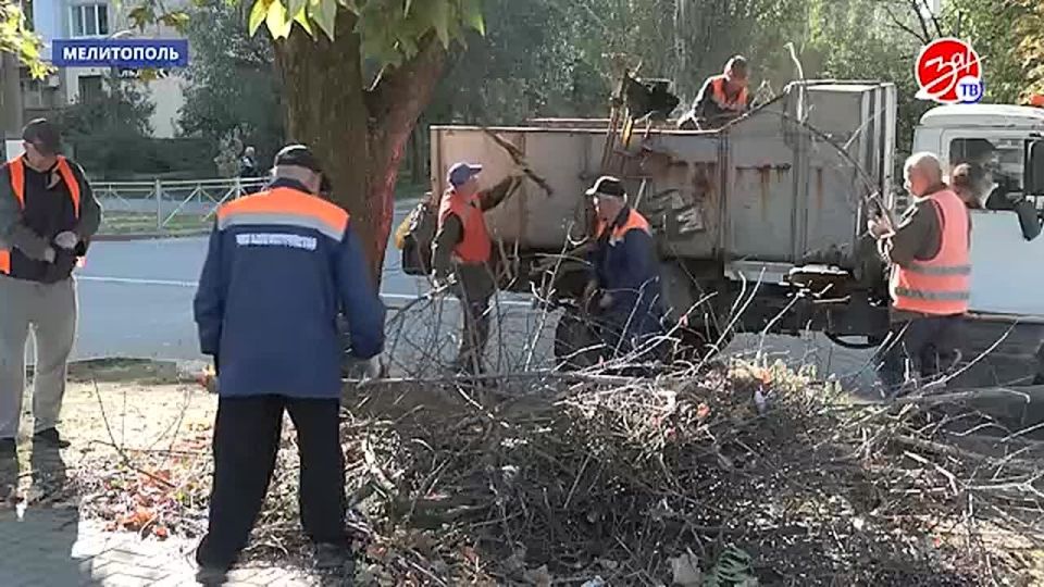 В Мелитополе состоялся очередной субботник