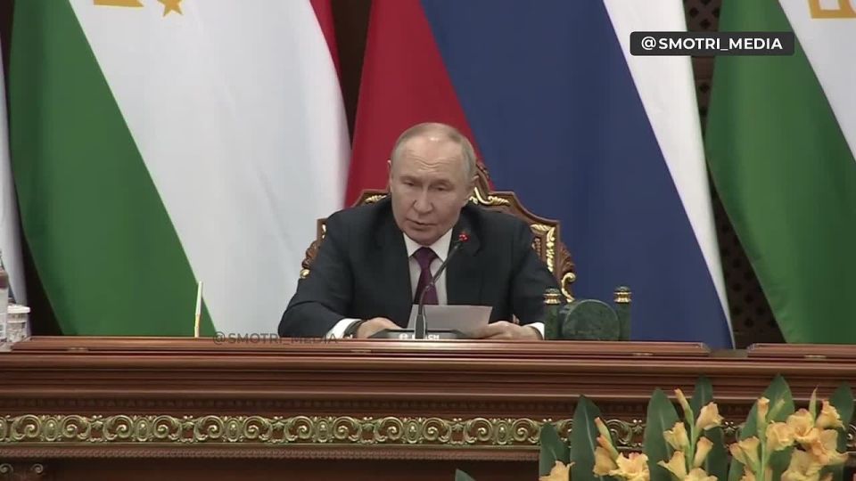 Владимир Путин на встрече с президентом Таджикистана: