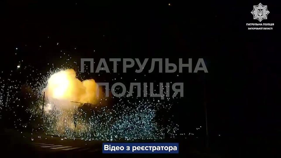 Прилёт крылатой авиабомбы по Запорожью