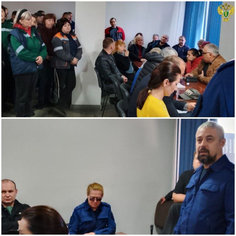 Прокурор Мелитопольского района Дамир Гильманов провел выездную встречу с работниками обособленного подразделения «Мелитопольский завод автотракторных запчастей» ООО «МДК» в с. Обильное