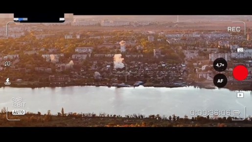 Объективный контроль ударов артиллерии группировки войск "Днепр" по скоплению живой силы противника в Херсоне