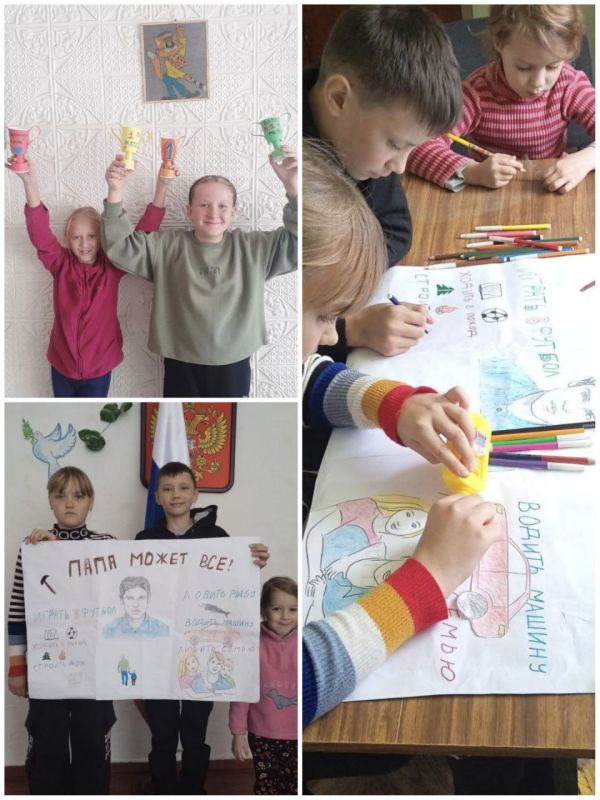 Всю неделю дети Акимовского муниципального округа под чутким руководством наставников-культработников вырезали, клеили, рисовали и разукрашивали подарки для самых сильных и добрых - своих пап