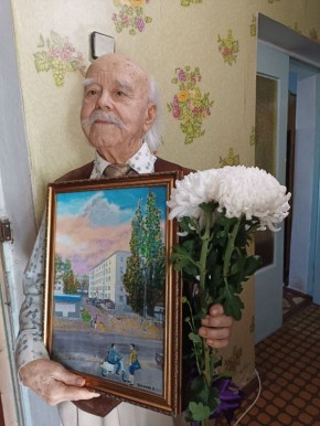 Знаменитому пологовскому художнику Анатолию Дмитриевичу Величко исполнилось 90 лет!