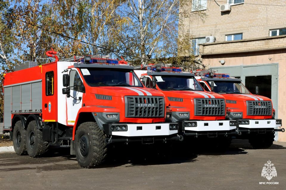 В МЧС России по Запорожской области поступило более 20 единиц пожарной и специализированной техники