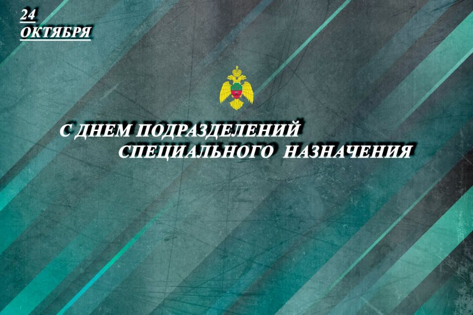 Сотрудники МЧС России по Запорожской области поздравляют коллег с Днем подразделений специального назначения Вооруженных сил Российской Федерации