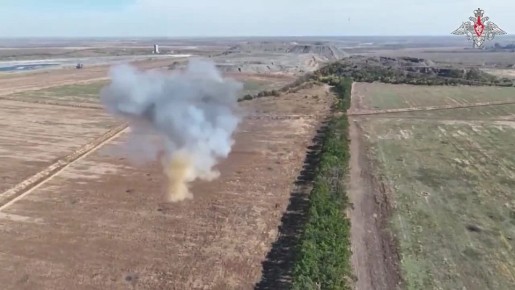 Работа операторов ВС РФ по технике и живой силе ВСУ в районе Новопавловки