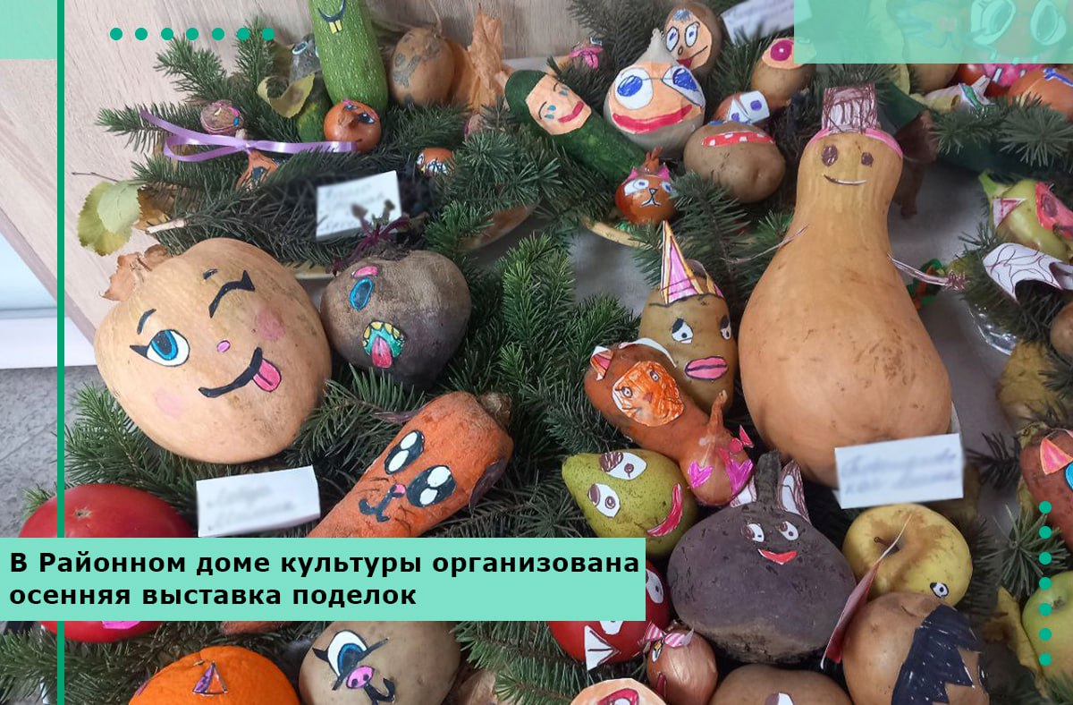 В Районном доме культуры организована осенняя выставка поделок
