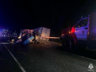 Два человека погибло в результате столкновения двух грузовиков в Акимовском МО