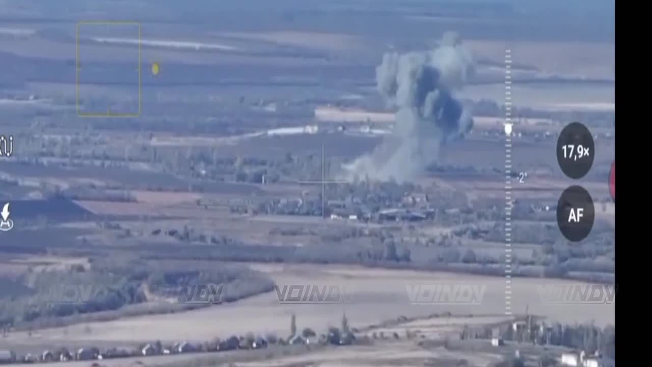 Работа бомбардировочной авиации 11 гвардейской армии ВВС и ПВО по позициям противника на Времевском направлении