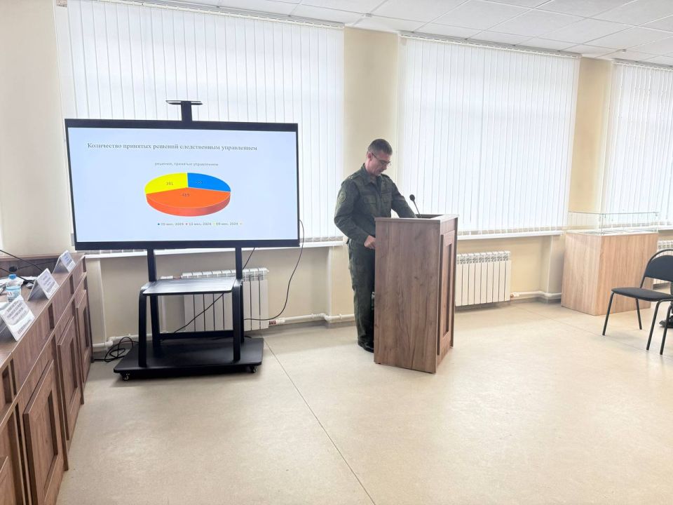 В следственном управлении СК России по Запорожской области состоялось заседание коллегии по итогам работы за 9 месяцев 2025 года В следственном управлении СК России по Запорожской области состоялось заседание коллегии по итогам работы за 9 месяцев 2025 года
