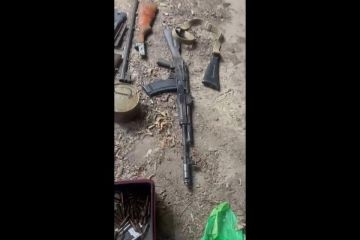 В Запорожской области ликвидирован крупный схрон оружия и боеприпасов