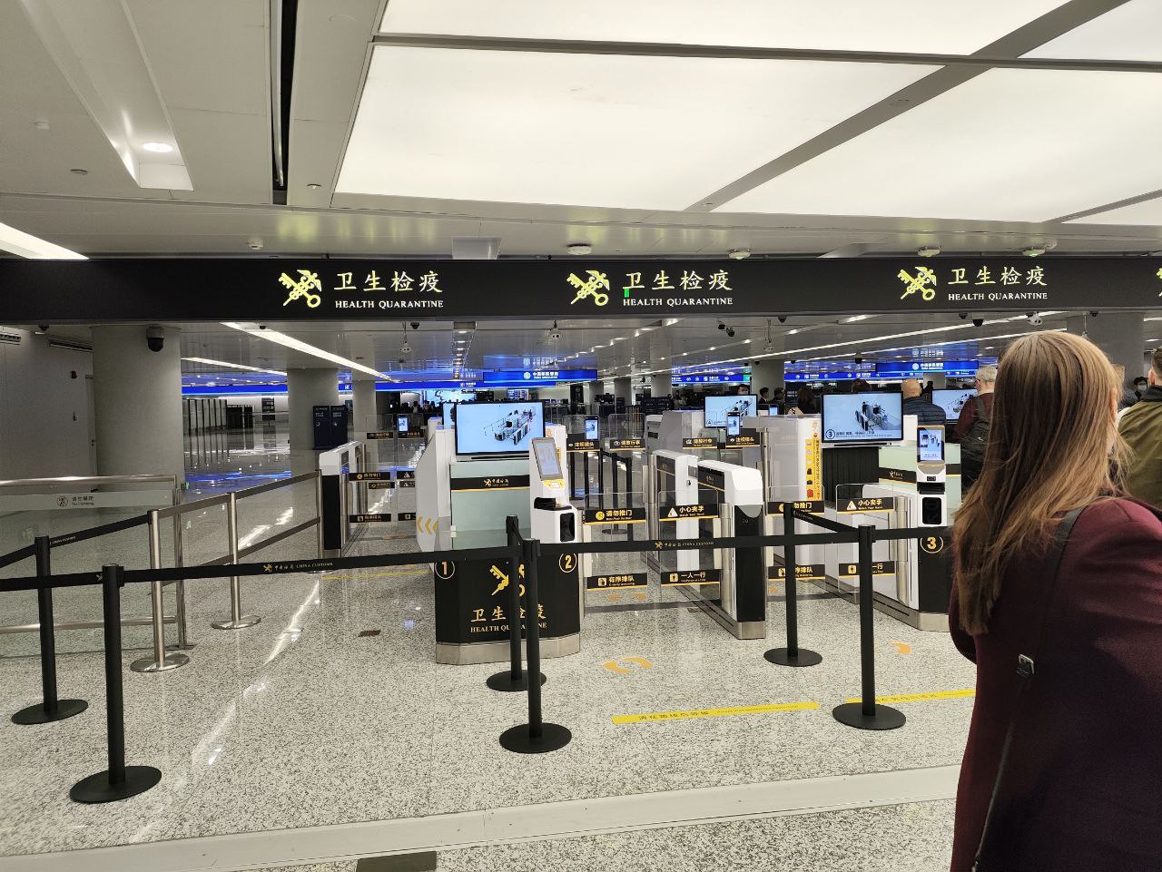 В аэропорту Ханчжоу установлены автоматические медицинские пункты досмотра