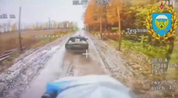 FPV-камикадзе 56-го десантно-штурмового полка ВДВ работают по автотранспорту ВСУ в Сумской области