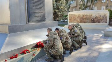 Бойцы добровольческого отряда имени Мартына Пушкаря побывали в Мелитополе