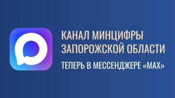 Минцифры Запорожской области запустило свой канал в MAX