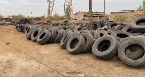 Шины от машины - сезонная проблема на контейнерных площадках Шины от машины - сезонная проблема на контейнерных площадках
