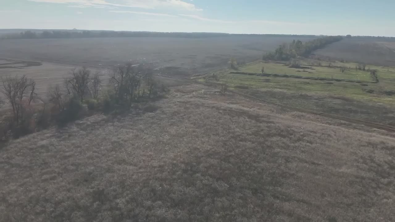 Покрытые оптоволокном поля под Покровском