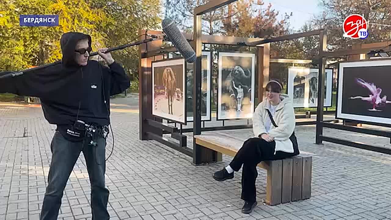 В Бердянске состоялся съёмочный процесс документального альманаха о творческой молодёжи Запорожской области