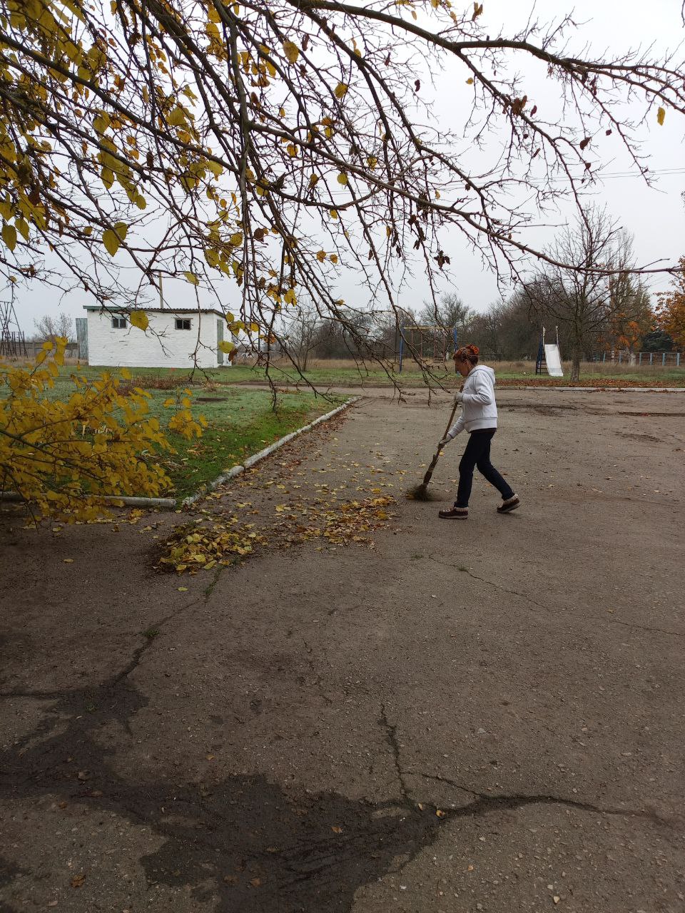 Осенний субботник в селе Софиевка Осенний субботник в селе Софиевка