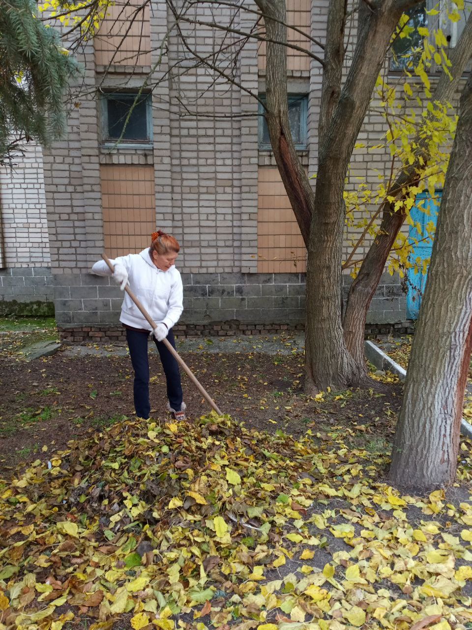 Осенний субботник в селе Софиевка Осенний субботник в селе Софиевка