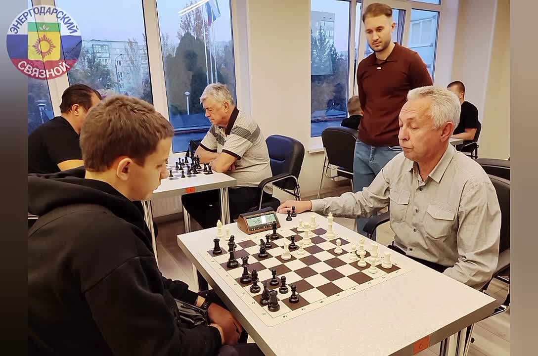 В шахматном клубе ЗАЭС прошел турнир, посвященный 40-летию 2-го энергоблока