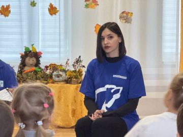 Депутат Молодежного парламента при Законодательном собрании Запорожской области посетила детский сад в Приазовском районе