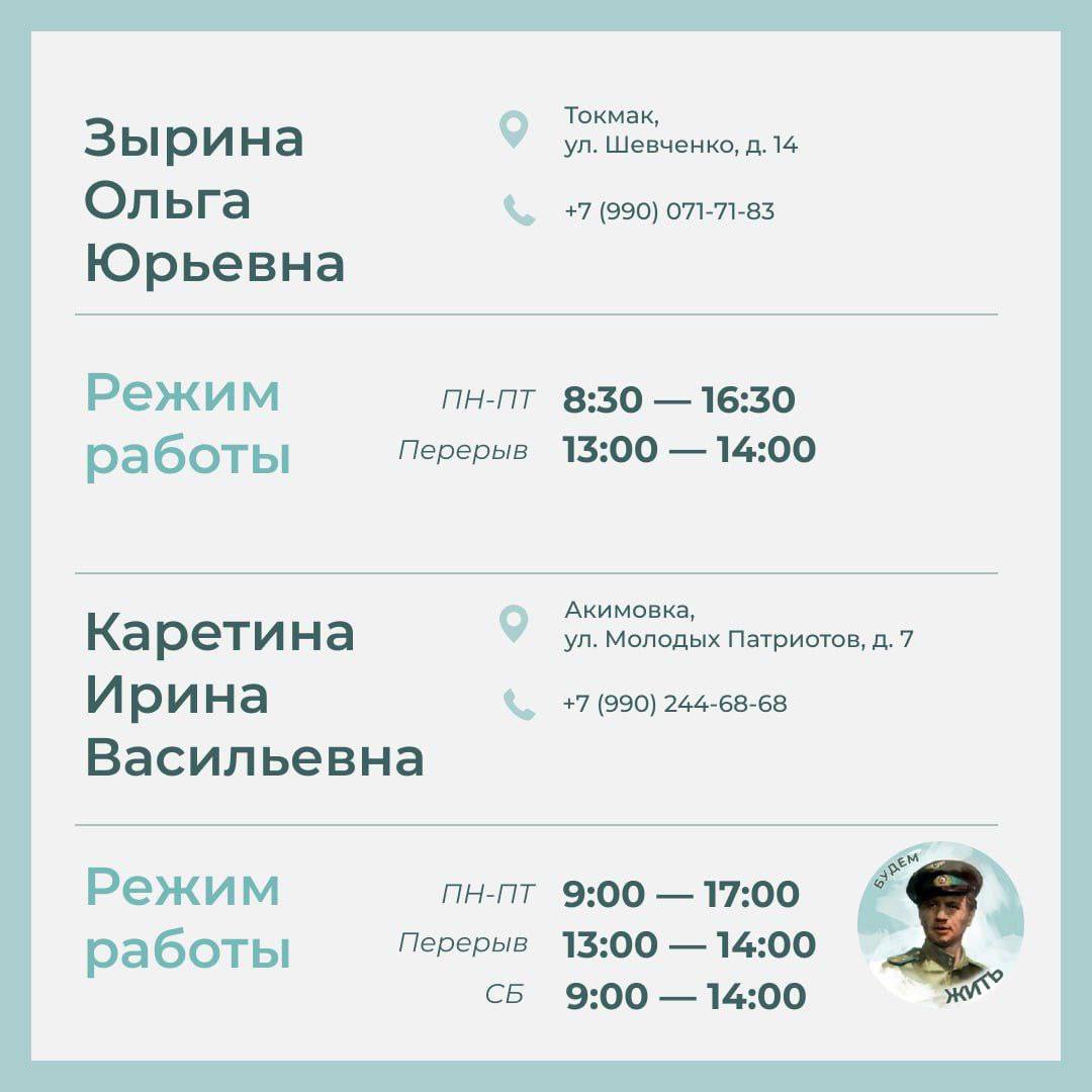 Контакты нотариусов Запорожской области Контакты нотариусов Запорожской области