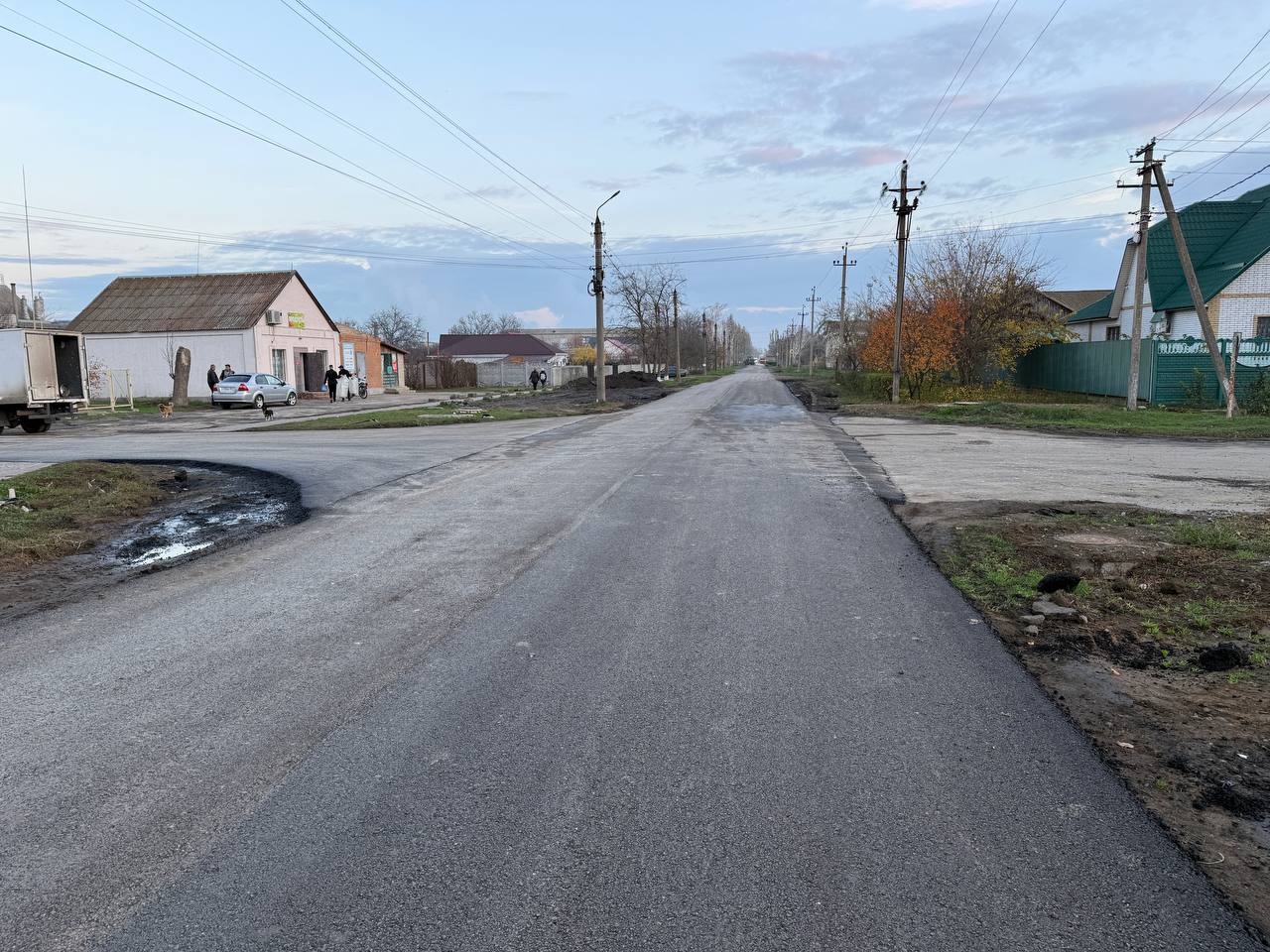 На финальной стадии ремонт дороги по улице Пушкина На финальной стадии ремонт дороги по улице Пушкина