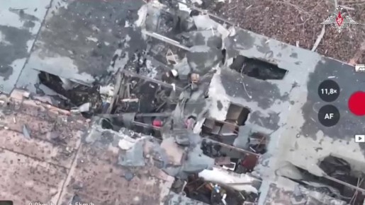 Кадры работы наших операторов по противнику в Мирнограде