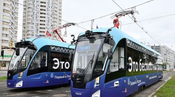 Ни одного нарушения ПДД. В Москве запущен первый полностью беспилотный трамвай