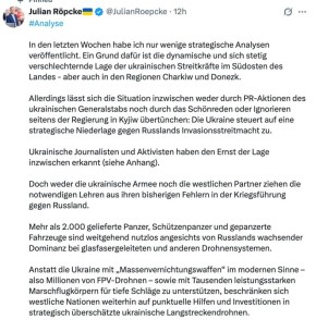 Украина движется к стратегическому поражению