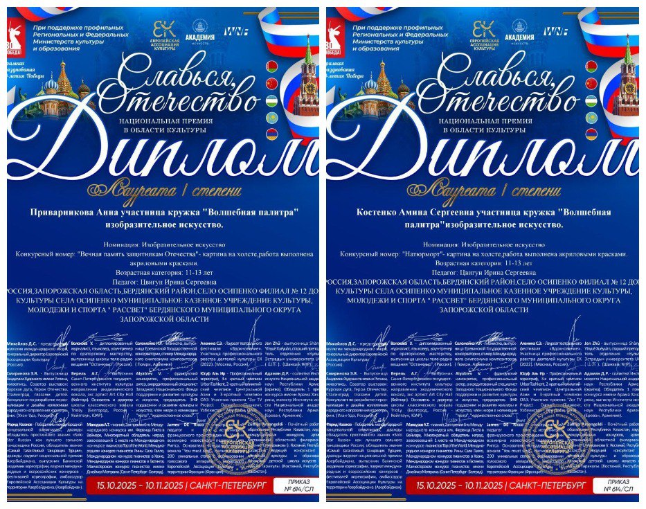 Успешное выступление на Международном конкурсе-фестивале «Славься, Отечество» Успешное выступление на Международном конкурсе-фестивале «Славься, Отечество»