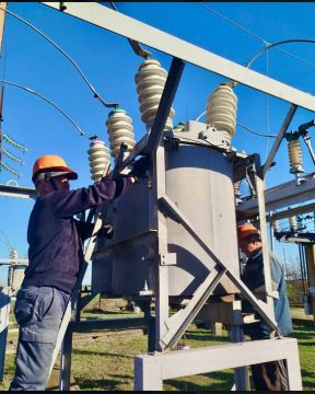 Текущий ремонт силового трансформатора и масляного выключателя в Приазовском районе
