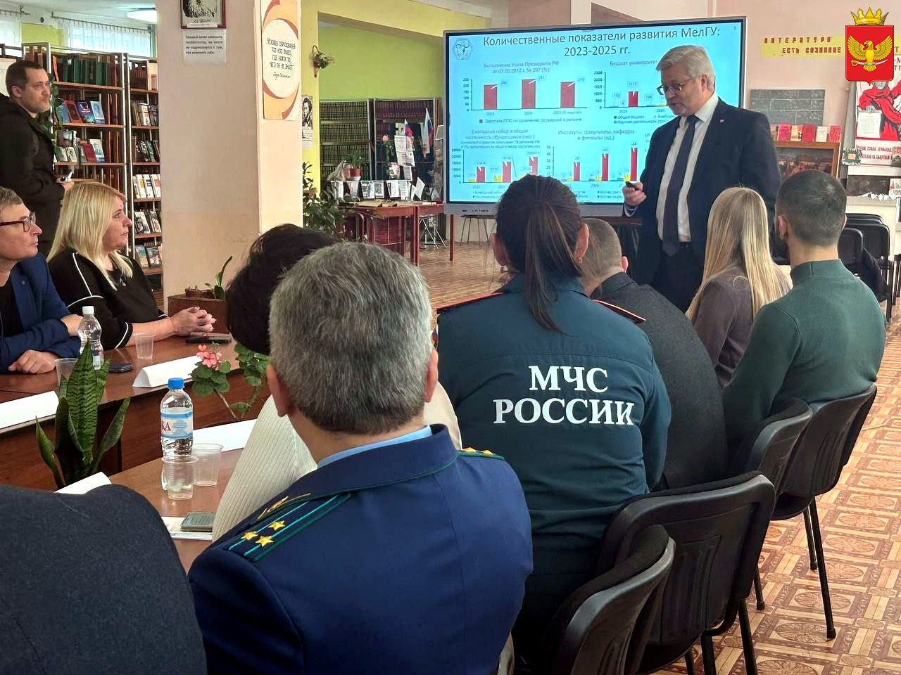 14 ноября на базе Приморского колледжа (филиал) ФГБОУ ВО «Мелитопольский государственный университет» прошло масштабное профориентационное мероприятие «Контур безопасности», которое собрало в стенах учреждения будущих... 14 ноября на базе Приморского колледжа (филиал) ФГБОУ ВО «Мелитопольский государственный университет» прошло масштабное профориентационное мероприятие «Контур безопасности», которое собрало в стенах учреждения будущих...