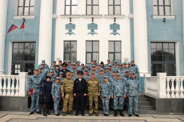 Олег Калинкин посетил линейные отделы МВД России в ДНР, ЛНР, Херсонской и Запорожской областях