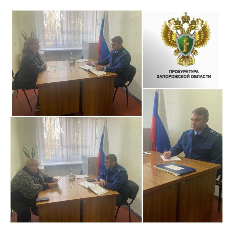 Прокурор Акимовского района Артем Волков провел выездной личный прием граждан, проживающих на территории села Черноземное