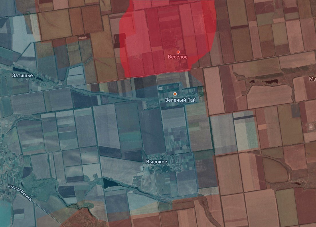 В Запорожской области на Гуляйпольском направлении освобождён населённый пункт Весёлое, сообщает "Шепот фронта"