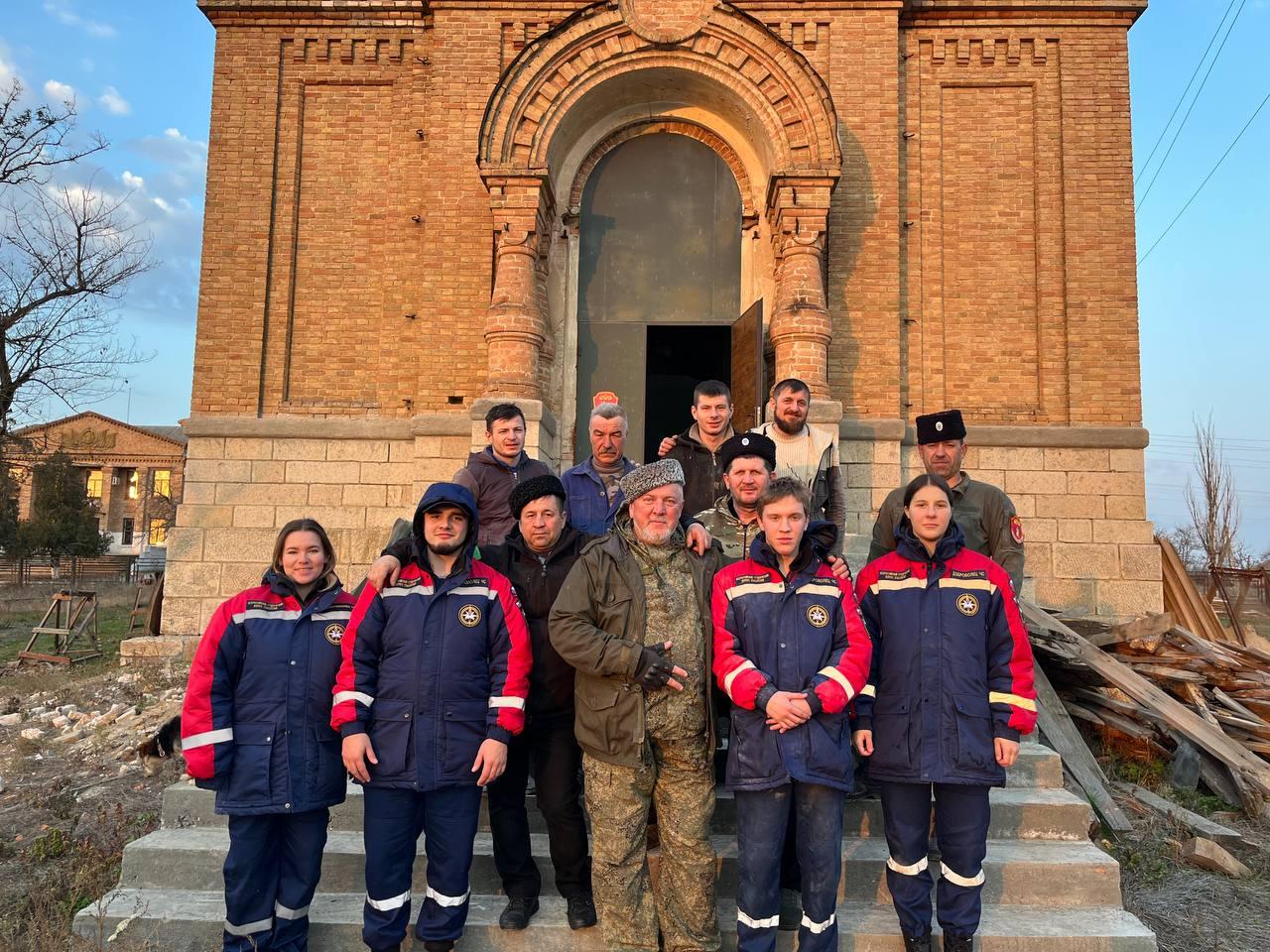 Гуманитарная миссия в Запорожской области: восстановление храма