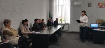 Председатель ТИК №5 Приазовского МО провела встречу с работниками Территориального отдела по Нововасильевской группе сел, Нововасильевского Дома культуры и библиотеки